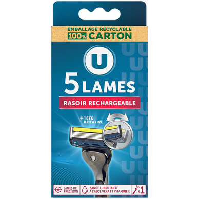 Rasoir système masculin 5 lames