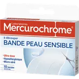 Pansements en bandes à découper MERCUROCHROME, bande x10, (10cmx6cm)