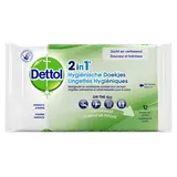 Lingette DETTOL 2 en 1 Hygiénique x12