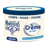 Crème corps au lait végétal LE PETIT MARESEILLAIS multi-usage 360ml
