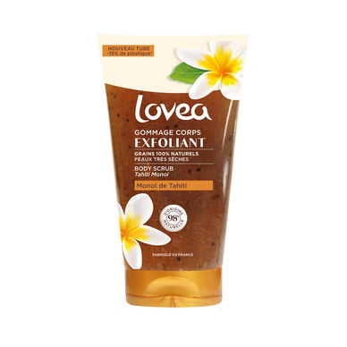 Gommage pour le corps au monoï de Tahiti LOVEA, flacon de 150ml