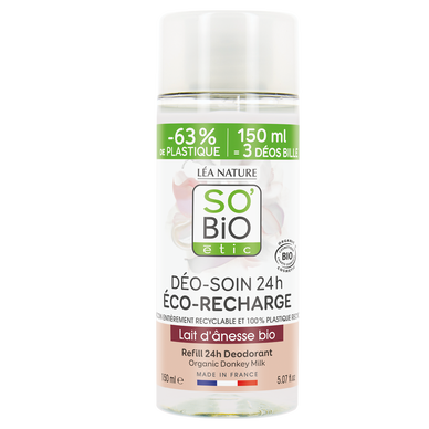 Recharge déodorant lait d'anesse coe SO BIO ETIC 150ml
