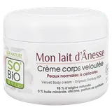 Crème corps velouté nourr.bio mon lait d'ânesse SO'BIO 200ml