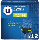 Sous-vêtements incontinence homme médium x12