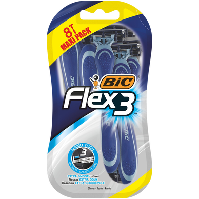 Rasoir jetable homme flex3 comfort BIC blister x8