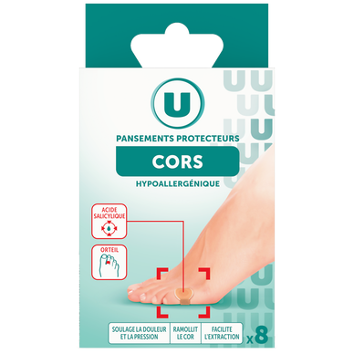 Pansements prédécoupés protecteurs des cors  x8