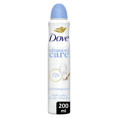 Déodorant spray DOVE advanced care fresh cotton 200ml