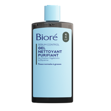 Gel nettoyant visage au charbon BIORE, 200ml
