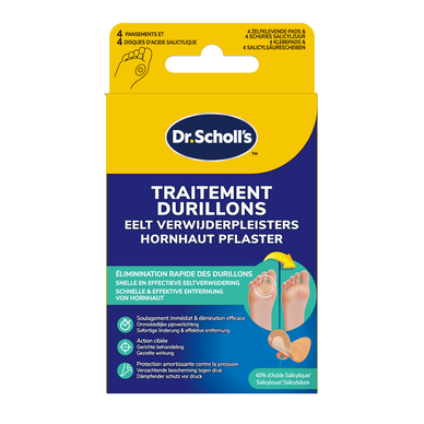 Pansements coricides pour durillons SCHOLL, x4 unités