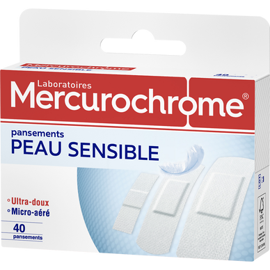 Pansement peau sensible MERCHUROCHROME x40
