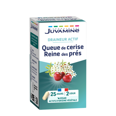 Queue de cerise reine des près draineur minceur JUVAMINE, 50 gélulesvégétales
