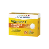 Comprimé effervescent JUVAMINE Vitamine C + Vitamine D + calcium x30
