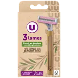 Rasoir hybride 3 lames bambou - féminin x6
