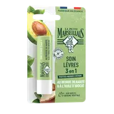 Soin lèvres 3 en 1 Karité et Avocat LE PETIT MARSEILLAIS, stick 4,9g
