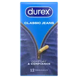Préservatifs DUREX classique jeans confort et confiance x12
