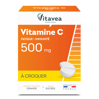 VITAVEA - Vitamine C500 à croquer - 28 comprimés
