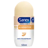 Déodorant roll-on anti-transpirant sensitive SANEX Derma care + 72h 53ml