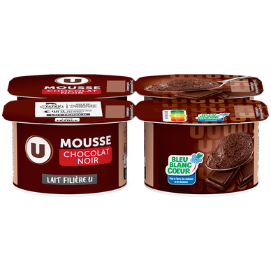 Mousse au chocolat noir  4x60g