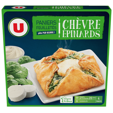 Paniers feuilletés au chèvre épinard - 4X100G