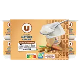 Yaourts nature sucrés  16x125g