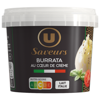 Burrata à la crème légère en saumure 22%mg 200g