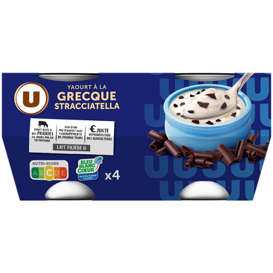 Yaourt à la grecque stracciatella 4x150g