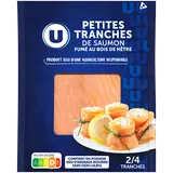 Saumon fumé Atlantique,  2 à 4 petites tranches, 75g