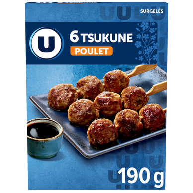 Brochettes boulette poulet yaki tsukune U x6 190G