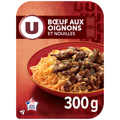 Boeuf VBF oignons nouilles U 300g