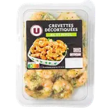 Crevette décortiquée cuite marinée persillade, transformée en France,barquette de 120g