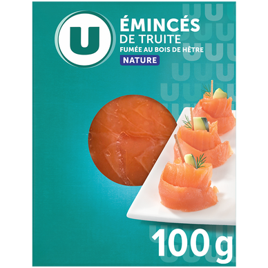 Emincés de truite fumée U 100g