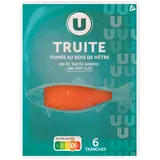 Truite fumée au bois de hêtre 6 tranches 150g