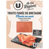 Truite de Bretagne fumée,  4 tranches  -  120g
