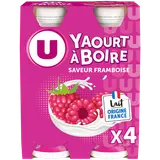 Yaourt à boire sucré saveur framboise  4x180g