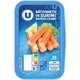 Bâtonnets de préparation à base de chair de poisson saveur crabe - x30- 500g