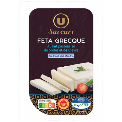 Féta grecque AOP au lait de brebis pasteurisé  24,2%mg, 200g