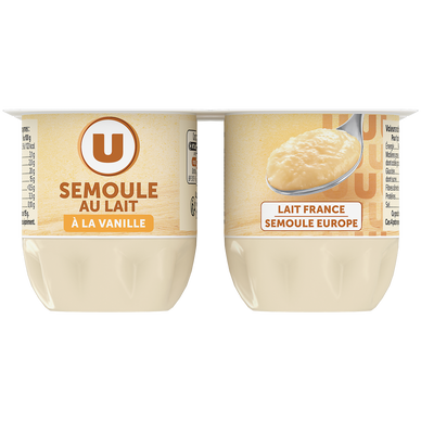 Semoule au lait à la vanille  4x115g