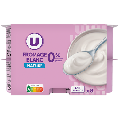 Fromage blanc nature 0%MG - 8x100g