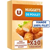 Nuggets de filet de poulet,  France, 10 pièces, barquette, 200g