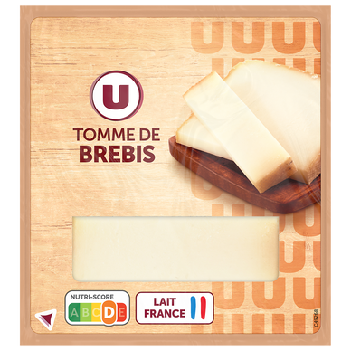 Tomme de brebis au lait pasteurisé  34%mg, 180g