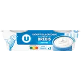 Yaourt à la grecque au lait de brebis nature  2x150g