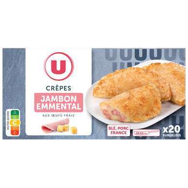 Crêpe jambon et emmental  20x50g
