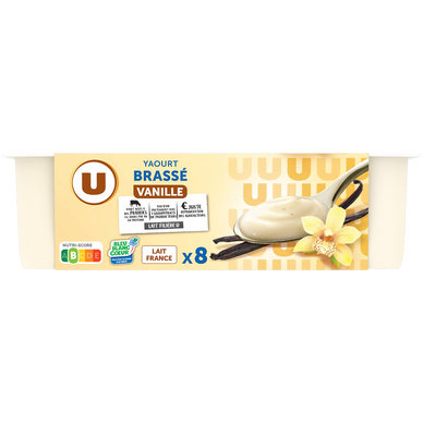 Yaourt brassé vanille 8x125g