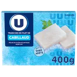Tranches de filet de cabillaud nature  4x100g