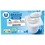 Yaourt brassé nature U  x4  -125g