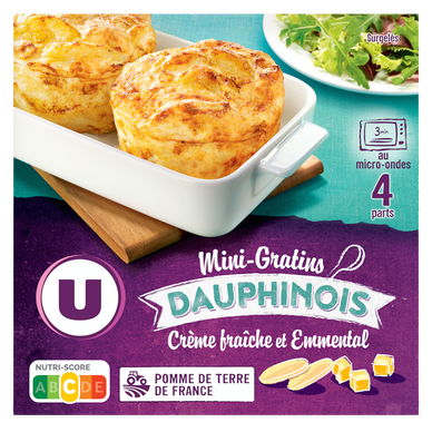 Mini gratin dauphinois 4x120g 480g