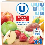 Dessert fruitier sans sucres ajoutés pomme fraise 4x100g