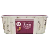 Crème glacée rhum/raisins, bac 534G