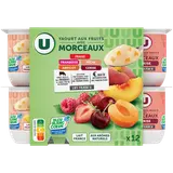 Yaourt aux morceaux de fruits panachés  12x125g