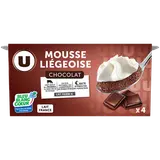 Mousse liégeoise au chocolat  4x80g